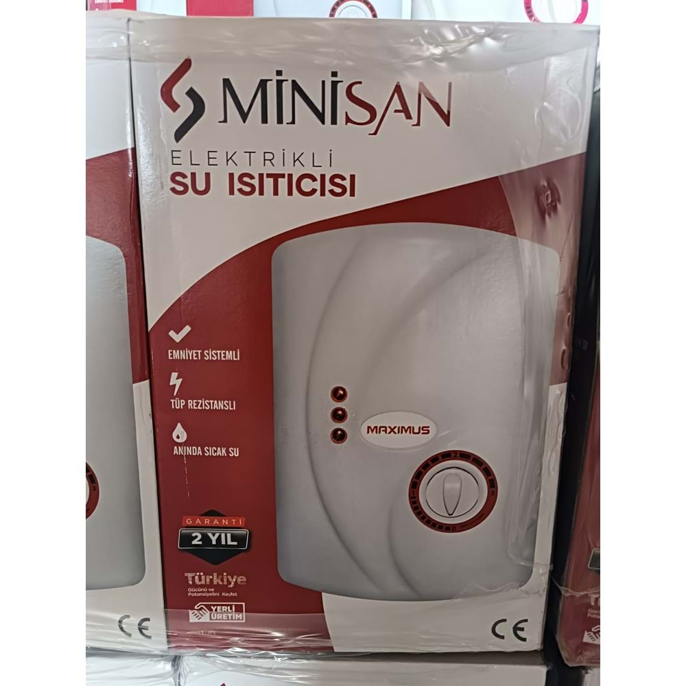 MİNİSAN MAXIMUS ELEKTRİKLİ SU ISITICI ŞOFBEN